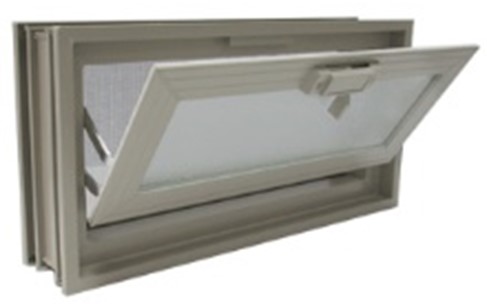 glass block ventilator clay