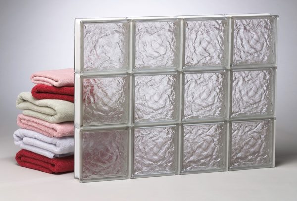 Ice Pattern Premade Glass Block Window, no vent